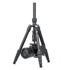 Fotopro X-go Gecko E 2 Treppiede monopiede 2 in 1 in alluminio a 5 sezioni (nero)