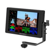 FEELWORLD SH7 Monitor integrato nella fotocamera da 7 pollici ultra luminoso 2200nit SDI HDMI Cross Conversion (Nero)