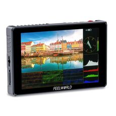 FEELWORLD S7 Monitor da campo per fotocamera HDMI 2.0 da 7 pollici 12G-SDI Touchscreen ad alta luminosità da 1600 nit (nero)