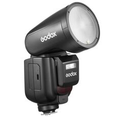 Godox V1Pro TTL Li-ion testa rotonda flash per fotocamera (nero)