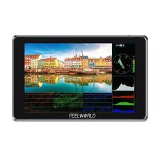 FEELWORLD S7 Monitor da campo per telecamera HDMI2.0 12G SDI da 7 pollici, touchscreen ad alta luminosità da 1600 nit (nero)