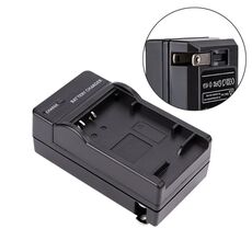 Caricabatteria con presa americana per batteria Olympus PS-BLS5 (nero)