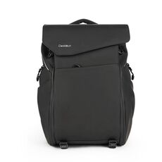Cwatcun D89 Zaino per fotocamera Pellicola in pelle impermeabile Borsa per laptop da 15,6 pollici, Dimensioni: 43,5 x 33 x 22,5 cm (Nero)