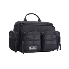 Cwatcun D96 Borsa per fotocamera a tracolla Borsa per fotocamera a tracolla, dimensioni: 29,5 x 17,5 x 18 cm (nero)
