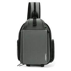 Cwatcun D107 Zaino fotografico di grande capacità Spalle Borsa per fotocamera portatile, Dimensioni: 22 x 36 x 16 cm (Grigio)