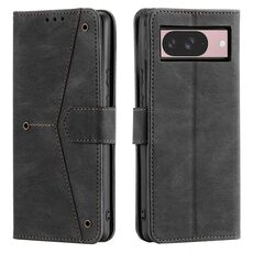 Per Google Pixel 10/10 Pro Custodia per telefono in pelle di vitello con cuciture effetto pelle di vitello (nero)