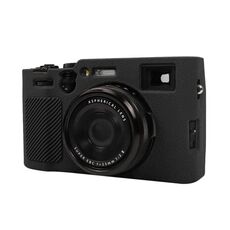 Per FUJIFILM X100VI Custodia protettiva in silicone morbido con texture Litchi (nero)