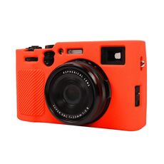 Per FUJIFILM X100VI Custodia protettiva in silicone morbido con texture Litchi (rosso)
