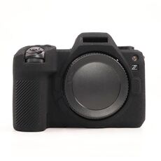 Per Nikon Z6III Custodia protettiva in silicone morbido con texture Litchi (nero)
