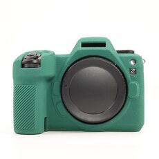 Per Nikon Z6III Custodia protettiva in silicone morbido con texture Litchi (verde)