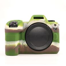 Per Nikon Z6III Custodia protettiva in silicone morbido con texture litchi (mimetica)