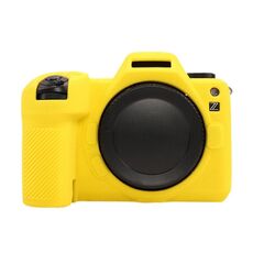 Per Nikon Z6III Custodia protettiva in silicone morbido con texture Litchi (giallo)