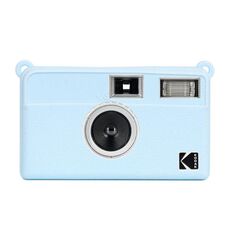 Custodia protettiva in silicone morbido con texture litchi per Kodak EKTAR H35 (blu)