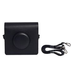 Custodia in pelle per fotocamera FUJIFILM Instax WIDE Evo con tracolla (nera)