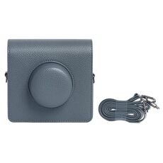Custodia in pelle per fotocamera FUJIFILM Instax WIDE Evo con tracolla (grigio)