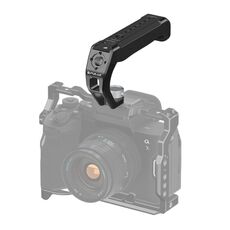 PULUZ Arri Maniglia superiore in silicone metallico con supporto per slitta fredda per stabilizzatore per gabbia per fotocamera Mirrorless (nero)