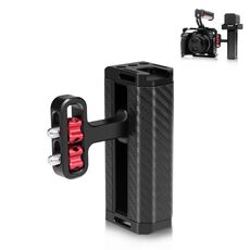 [Magazzino US] Maniglia laterale in metallo universale per fotocamera PULUZ con attacco a slitta fredda per stabilizzatore per gabbia per fotocamera