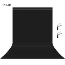 PULUZ 1m x 1.5m Sfondo fotografico Sfondo per studio fotografico Sfondo in tessuto (nero)