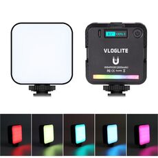 VLOGLITE W64RGB Luce di riempimento tascabile a LED RGB dimmerabile 20 modalità Luce video trasmessa in diretta