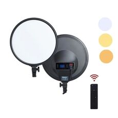 JMARY FM-15RS Luce di riempimento rotonda LED da studio regolabile da 15 pollici da 40 W (spina americana)