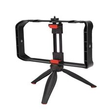 JMARY MT-33 Supporto per telefono Treppiede ABS Registrazione video Vlog Gabbia per telefono cellulare
