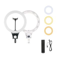 JMARY FM-12R Fotografia Luce di riempimento a LED Luce ad anello per registrazione video da 12 pollici (spina UE)
