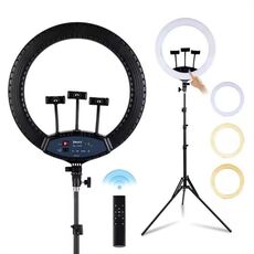JMARY FM-19RS Photography LED Ring Fill Light Luce di bellezza con controllo touch da 19 pollici (spina UE)