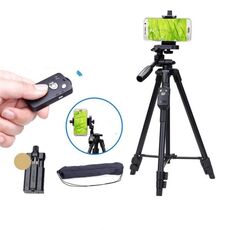 YUNTENG 5208 Treppiede professionale con telecomando BT per fotocamera DSLR SLR telefono