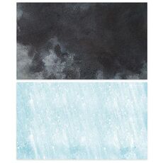 57 x 87 cm, carta per fondali fotografici bifacciali, accessori per riprese (08 azzurro/nero)