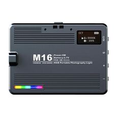 Desiontal M16 RGB Lampada tascabile ricaricabile Mini luce fotografica LED Luce supplementare per riprese all'aperto