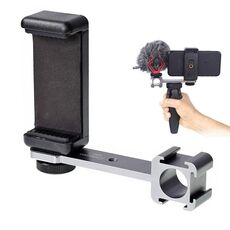 Cimapro CPT-3 Adattatore per staffa Hot Boot a tre teste Supporto per microfono LED su giunto cardanico