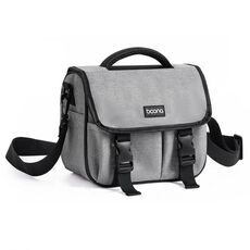 Baona BN-H017 Photography SLR / Micro Single Cross-Body Camera Storage Bag, Colore: M Grigio