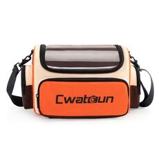 Cwatcun D121 Borsa a tracolla per fotocamera Borsa per fotografia digitale impermeabile di grande capacità colorata, colore: grande arancione rosso