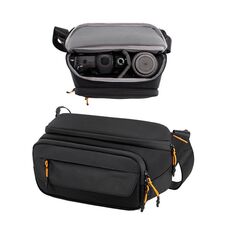 Borsa da petto per fotocamera Cwatcun D133 Borsa casual multifunzionale per fotocamera a tracolla inclinata a tracolla, Colore: Nero piccolo