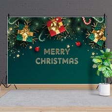 120x80cm Buon Natale Candy Balloon Photography Sfondo, Colore: 12800211