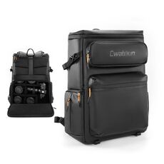 Cwatcun D141 Borsa a tracolla per drone Borsa per fotocamera reflex impermeabile multifunzionale di grande capacità (nera extra large)