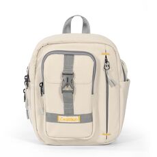 Cwatcun D155 Borsa per fotocamera Microslr Casual a tracolla Borsa per fotografia digitale leggera (beige)