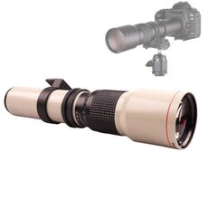 Lightdow 500mm F8-F32 SLR Photography Moonwatch Birdwatch Teleobiettivo manuale T-Port per Canon DSLR EF Port