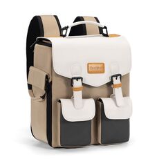 Cwatcun D171 Borsa per fotocamera DSLR di piccole dimensioni e grande capacità Zaino traspirante con doppia spalla casual e riduzione del carico