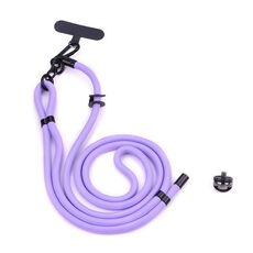 BRDRC Sport Camera Lanyard con vite da 1/4 di pollice Anti-Lost Crossbody Rope Accessorio (viola)