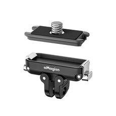 aMagisn Mini Supporto a sgancio rapido per telecamere sportive, specifiche: base a 2 artigli + copertura da 1/4 di pollice