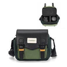 Cwatcun D99 Borsa a tracolla piccola per fotocamera Borsa multifunzionale casual con colori contrastanti e leggera