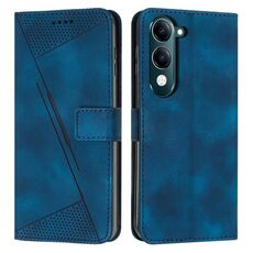 Per vivo Y29s 5G / Y04 4G Dream Triangle Custodia in pelle con cordino (blu)