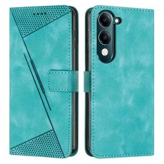 Per vivo Y29s 5G / Y04 4G Dream Triangle Custodia in pelle con cordino (verde)