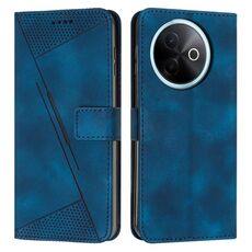 Per vivo Y39 5G Global Dream Triangle Custodia in pelle con cordino (blu)