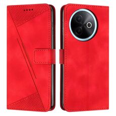 Per vivo Y39 5G Global Dream Triangle Custodia in pelle con cordino (rosso)