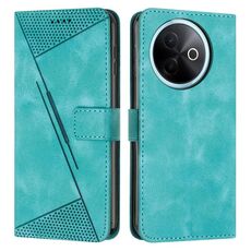 Per vivo Y39 5G Global Dream Triangle Custodia in pelle con cordino (verde)
