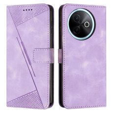 Per vivo Y39 5G Global Dream Triangle Custodia in pelle con cordino (viola)