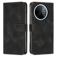 Per vivo Y39 5G Global Dream Triangle Custodia in pelle con cordino (nero)