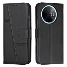 Per vivo Y39 5G Custodia per telefono in pelle con fibbia con texture di vitello con cuciture globali (nero)